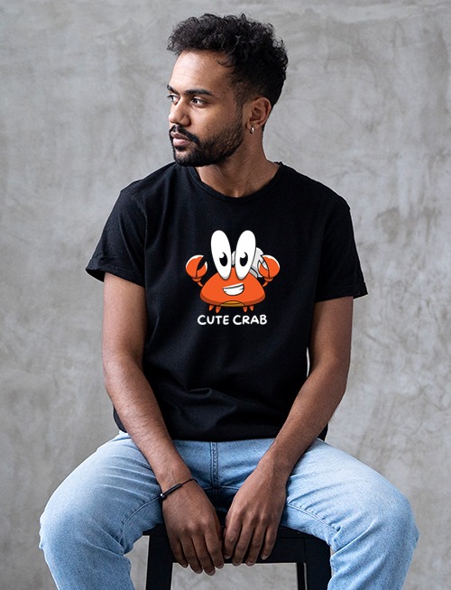 Cute Crab Graphic T-Shirt – Fun & Playful Design